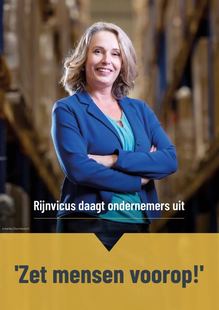 Annelies Doornbosch op de cover van Into Business magazine